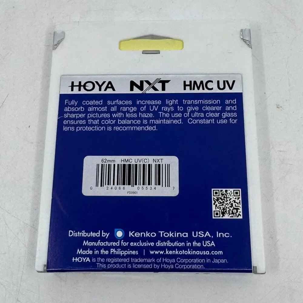 NWT HOYA 62mm NXT HMC UV Filter